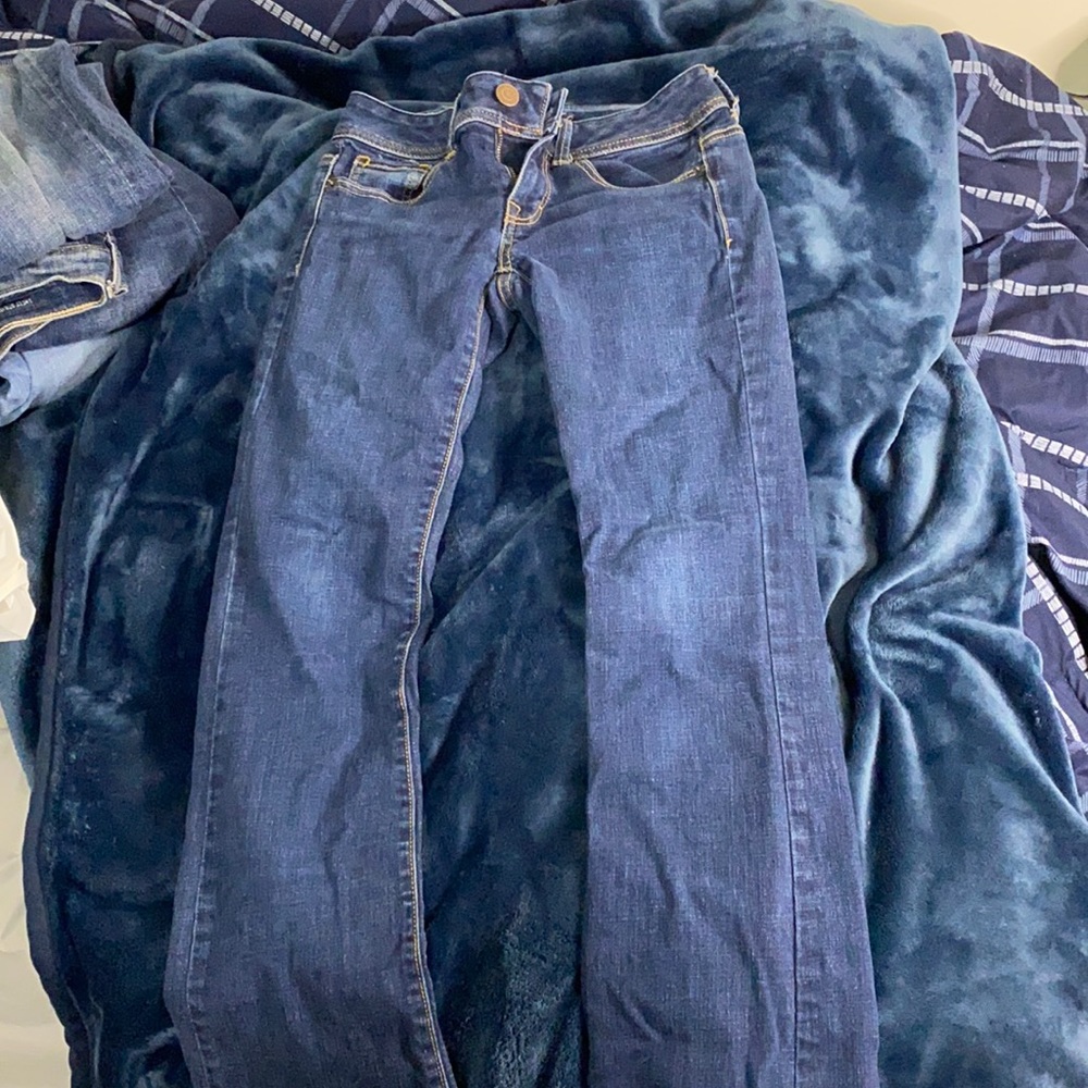Dark wash flare jeans